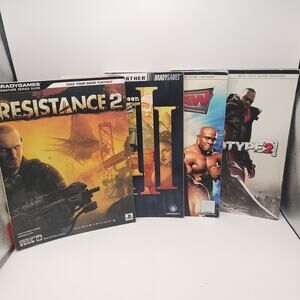 Brady Games Lot of 4 Guides Resistance 2 Prototype 2 XIII WWE Smackdown vs RAW
